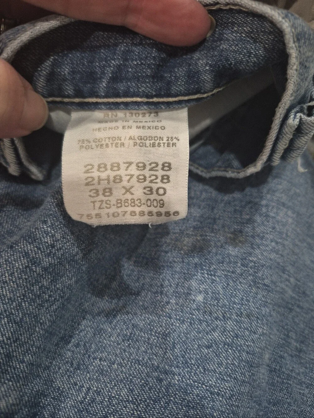 Vintage Lee Dungarees Carpenter Jeans Y2K Baggy Loose 38 X 30